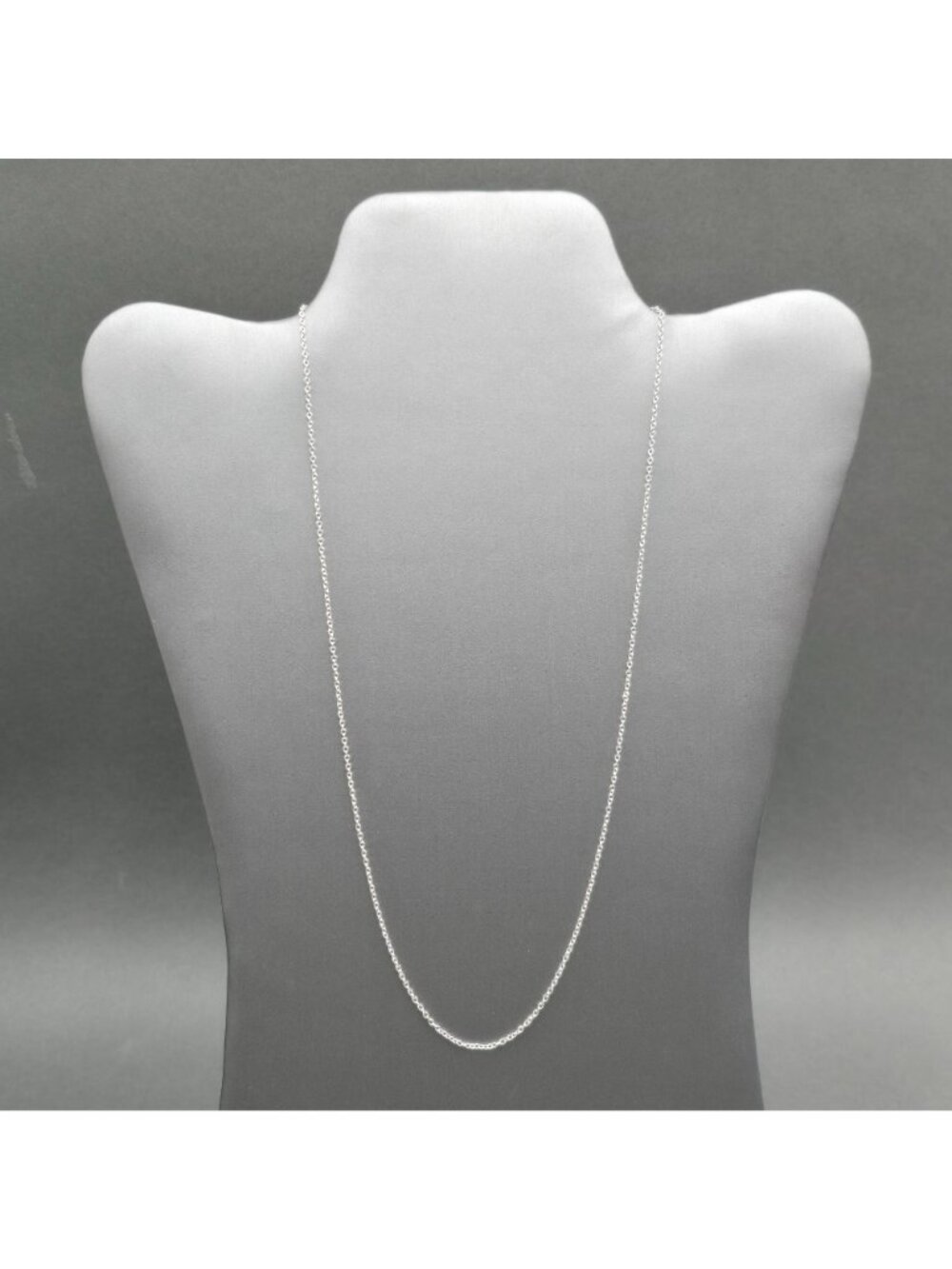 925 Sterling Silver 1mm Rolo Chain Necklace 22" Minimalist Jewelry Layering - Picture 2 of 11